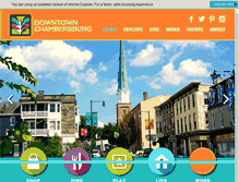 Tablet Screenshot of downtownchambersburgpa.com